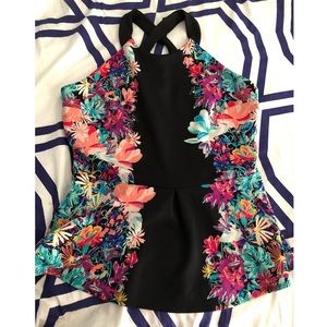 Peplum floral top